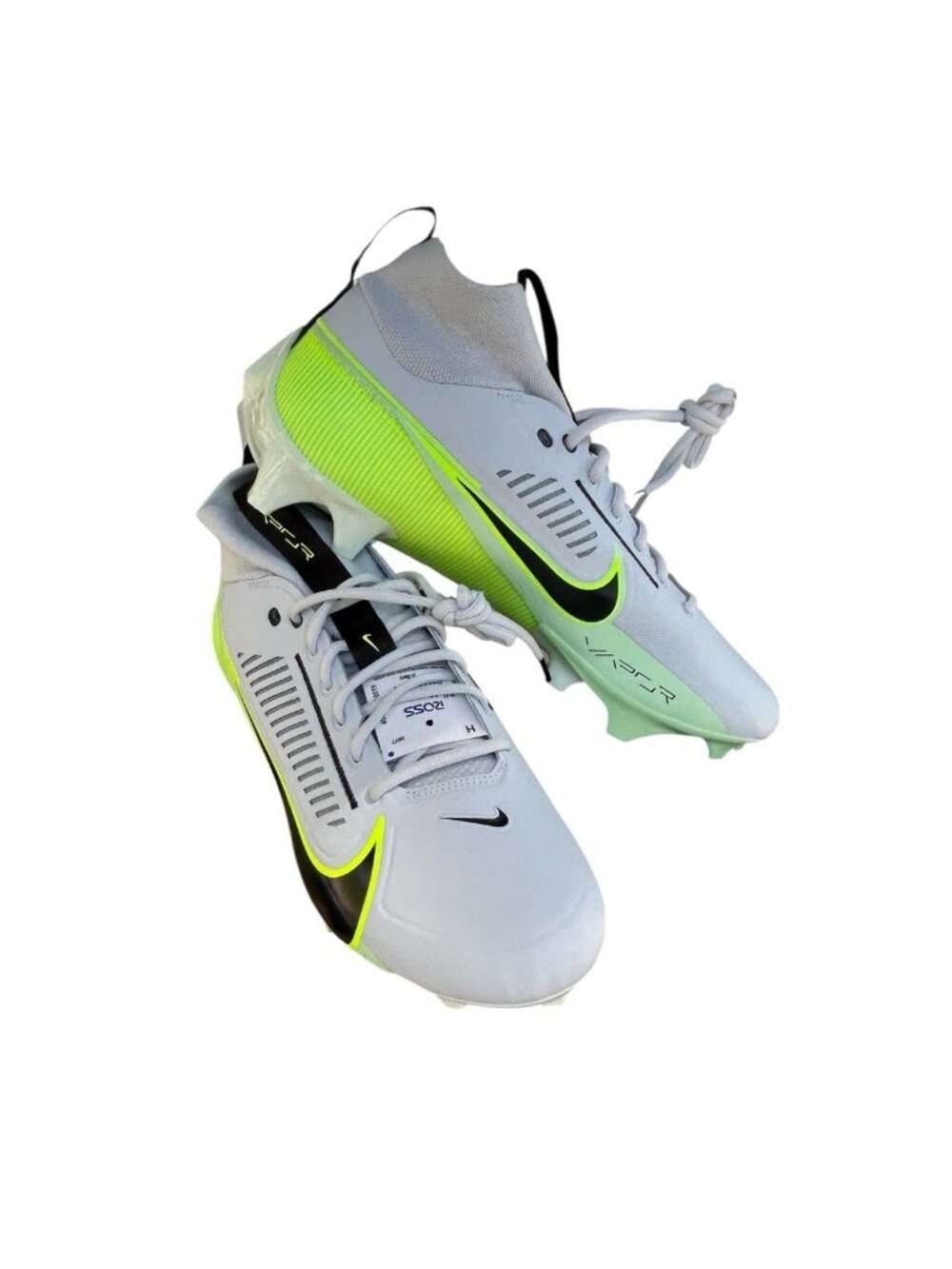 NEW Nike Vapor Edge Pro 360 2 Men's Football Cleats Sz 12 Platinum Vapor Green